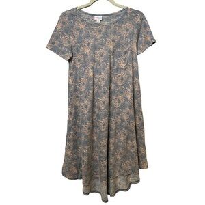 LulaRoe High Low Dress Blue Pink‎ Size XS